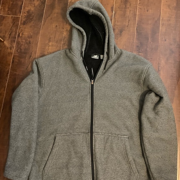 New Balance Charcoal Hooded Jacket - Picture 6 of 9